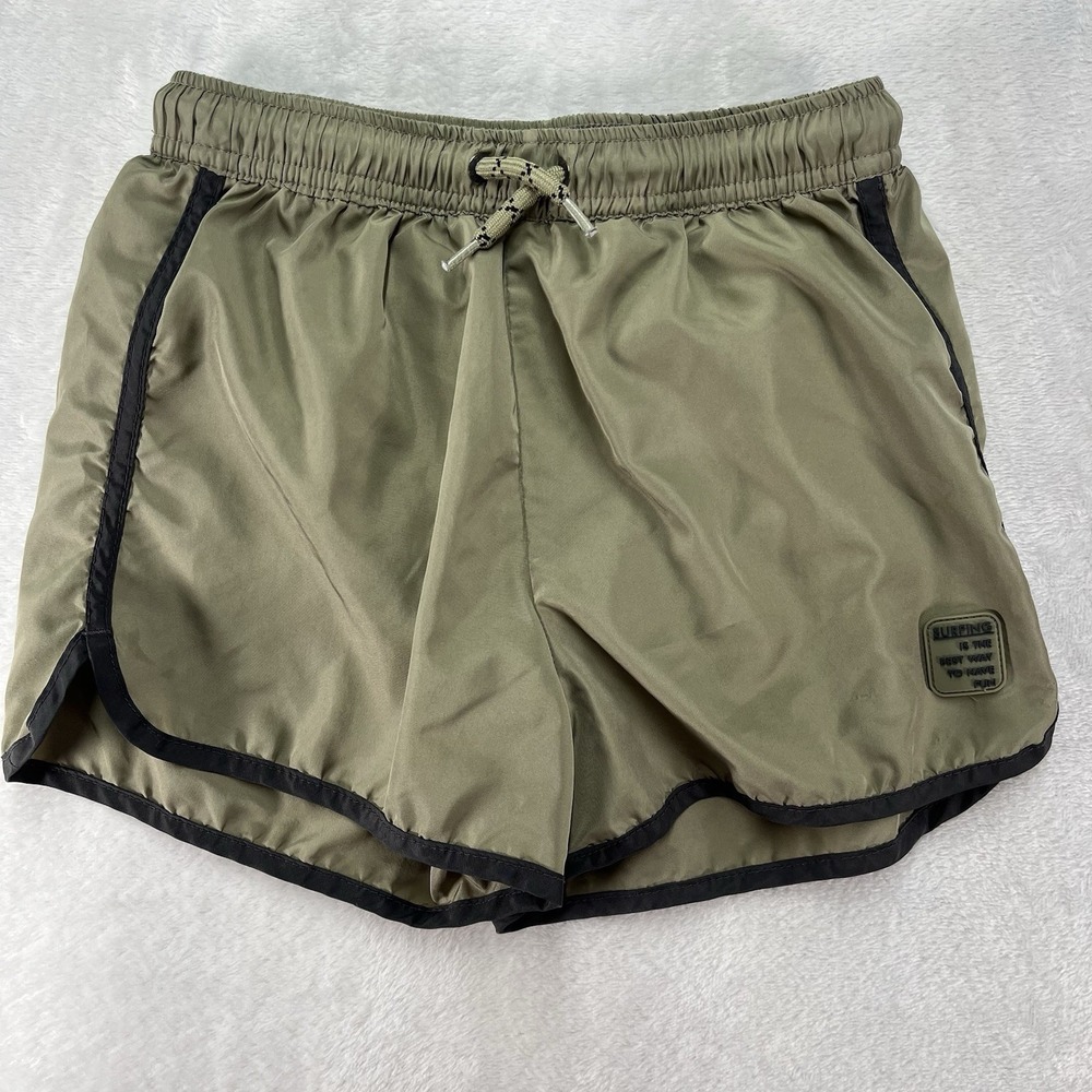 Zara Lined Shorts Girls 8-9 Green Athletic Fitness Summer Outdoors